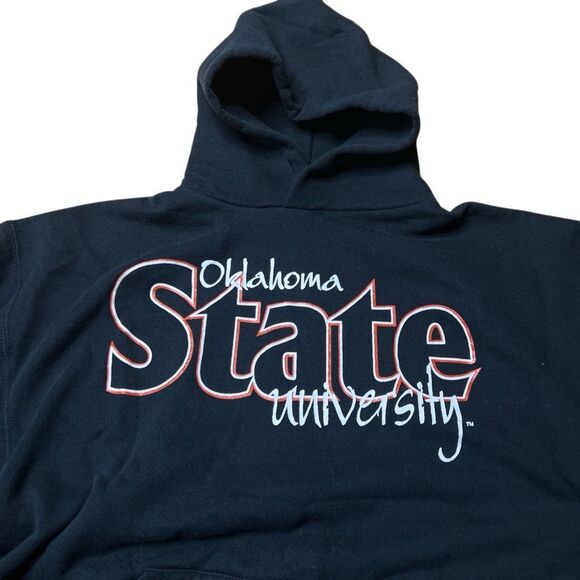 Vintage 90s Oklahoma State University Hoodie Large - Picture 2 of 5